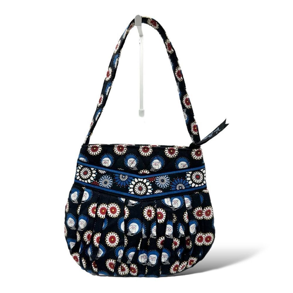 Vera Bradley Retired Hannah Night Owl Small‎ Quilted Top Handle Bag